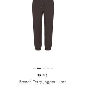SKIMS French Terry Joggers - Iron - Size M - NWT